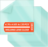 VEVOR Welding Helmet Outer Cover Lens, 20PCS 4.76" x 4.65" Outside Replacement Lens, Filter Protective Clear Covers Compatible with VEVOR CRIUS/METIS Series Auto Darkening Welding Helmets
