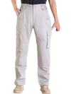 VEVOR FR Pants for Men, 9 oz 100% Cotton, Flame-Resistant Cargo Pants with Multi-Pockets and Elastic Waist, Reinforced Tear-proof Stitching, Ideal for Welding Work and Casual Wear, M Size, Gray