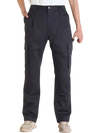 VEVOR FR Pants for Men, 9 oz 100% Cotton, Flame-Resistant Cargo Pants with Multi-Pockets and Elastic Waist, Reinforced Tear-proof Stitching, Ideal for Welding Work and Casual Wear, M Size, Black
