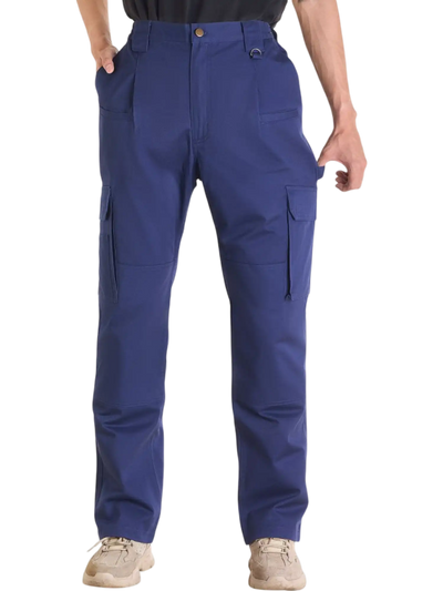 Vevor Pants Flame-Resistant Cargo Multi-Pocket Elastic Waist Welding Work XXL Dark Blue New