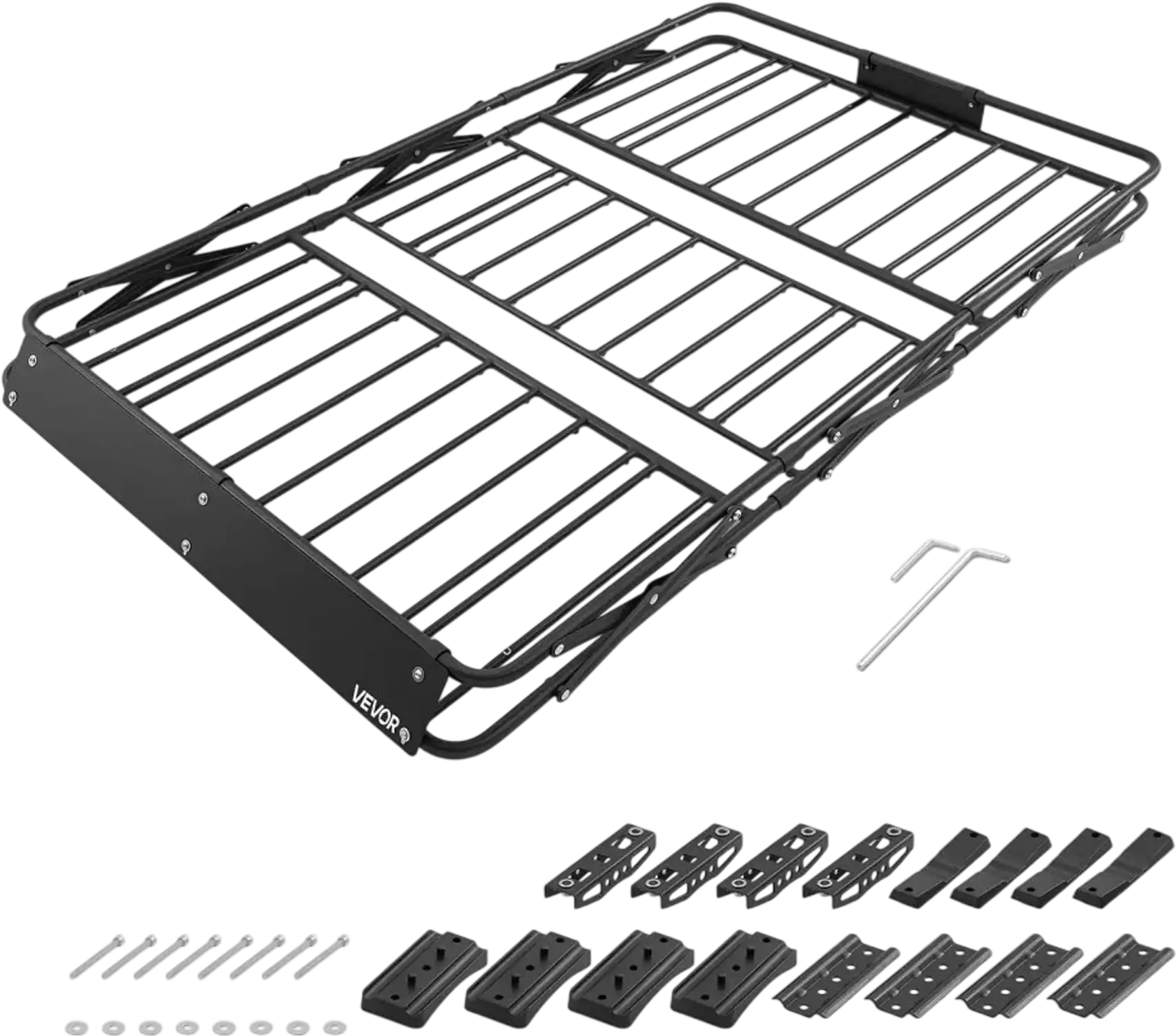 Vevor Roof Rack Cargo Basket Folding Heavy-Duty 64