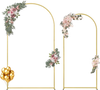 VEVOR Wedding Arch Backdrop Stand, 7.2FT & 6FT, Set of 2 Stand with Case Connection & Chassis Crossbar Design, Easy-to-Assemble Gold Stand with Premium Metal, Fit for Birthday, Celebration, Holiday