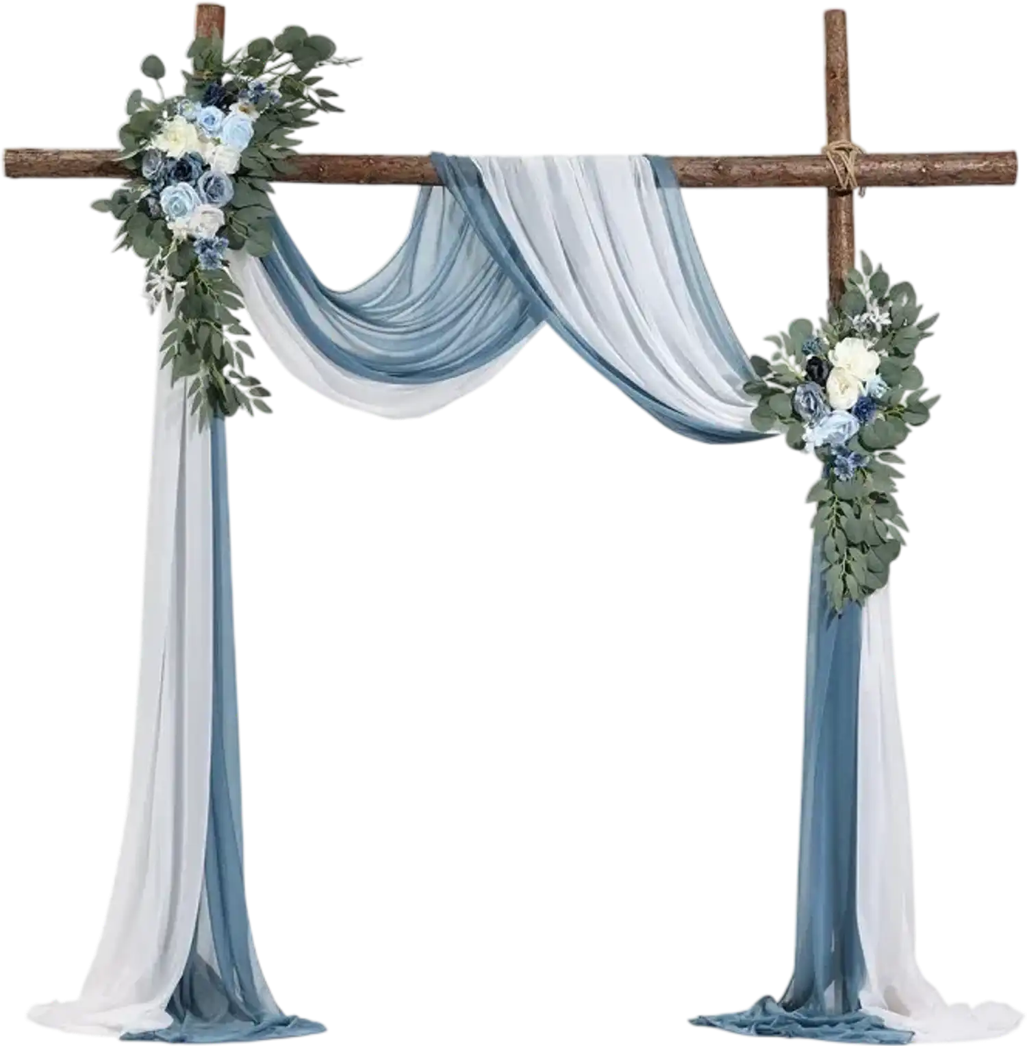 Vevor Wedding Arch Kit Blue Artificial Flowers and Drapes New