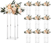 VEVOR Wedding Flower Stand, 10PCS 19.69-inch Column Flower Stand, Floral Stands with Acrylic Laminate, Cylindrical Cubic Floral Display Rack for Wedding, Party, Birthday, Home, Centerpiece Stands