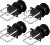 VEVOR Sliding Gate Kit, Rolling Gate Hardware Kit w/ H-Shaped Wheel Groove for Cantilever Sliding Gates and Rolling Door, Sliding Gate Rollers w/ 4 Track Wheels, Heavy Duty Sliding Roller,Black