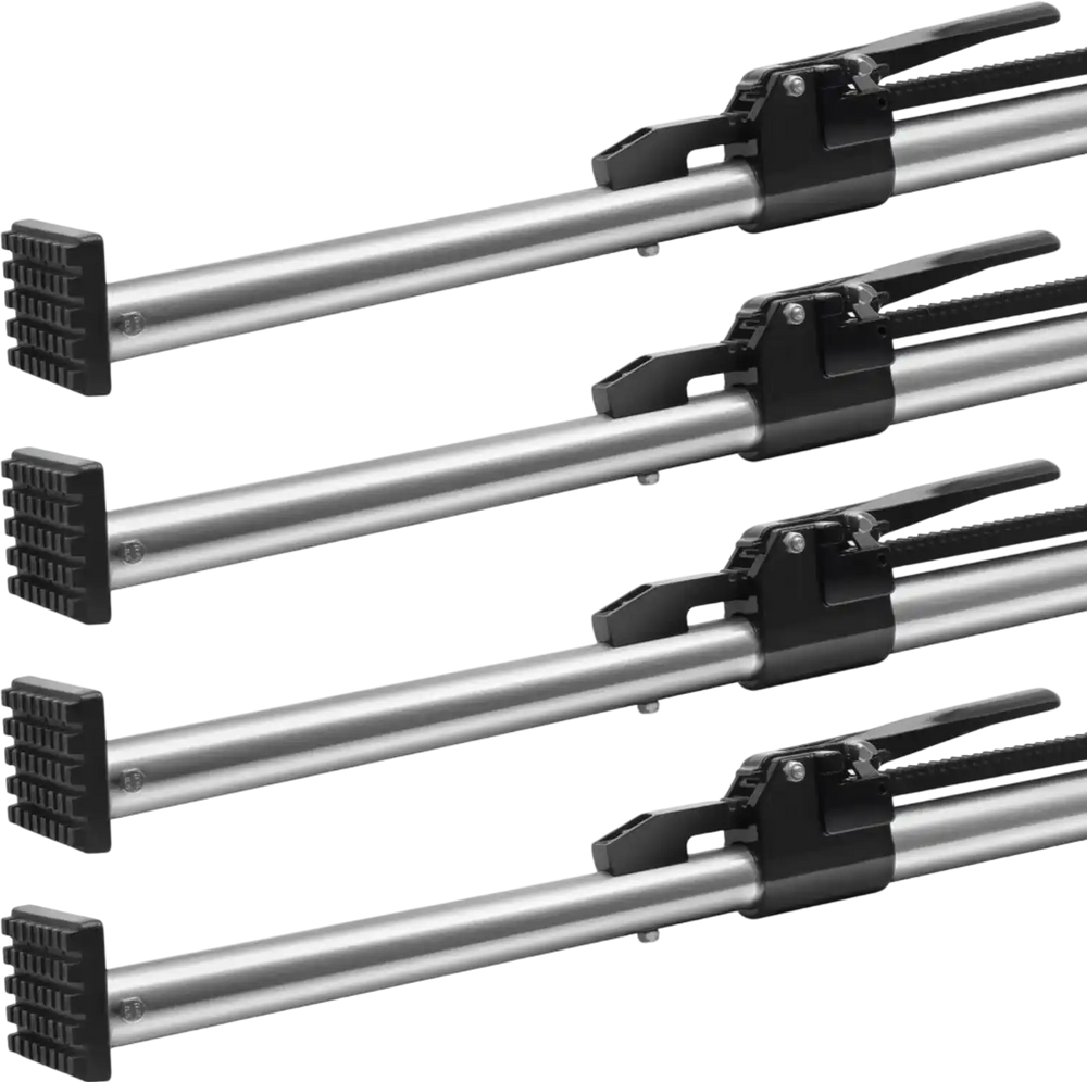 VEVOR Cargo Bar, Cargo Bar Adjustable from 89" to 104", Heavy-duty Steel Cargo Stabilizer Bar with 309 lbs Capacity, Truck Bed Load Bar for Truck Bed, Trailer, Semi Trailer (4 pcs)