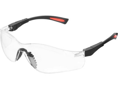 VEVOR Safety Glasses, Anti-Fog and Scratch-Resistant Clear Lens, Safety Goggles with Adjustable Length and Angle, ANSI Z87.1+ Impact-Resistant Protective Eye Goggles, for Work, Lab & Construction