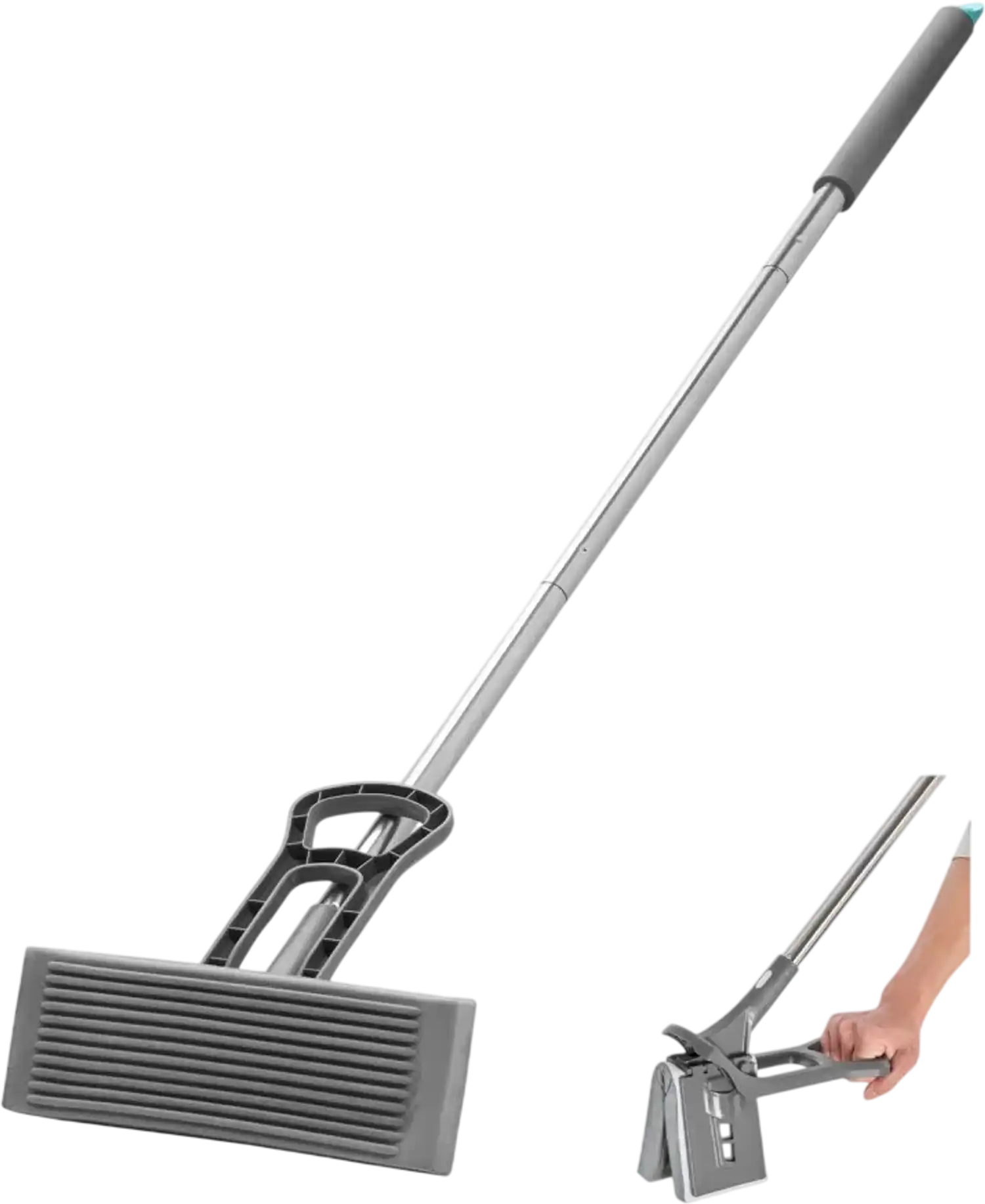 Vevor Sponge Mop High-Density PU Floor Cleaning Mop with Replacement Head New