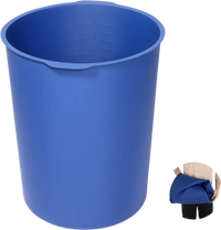 VEVOR 5 Gallon Bucket Liner for Concrete Mix, Reusable Silicone Mortar Bucket Liner for Thinset Paint Concrete Epoxy Mixing, Heavy-duty Grout Mixer Insert Tool with Graduated Measurements, Blue