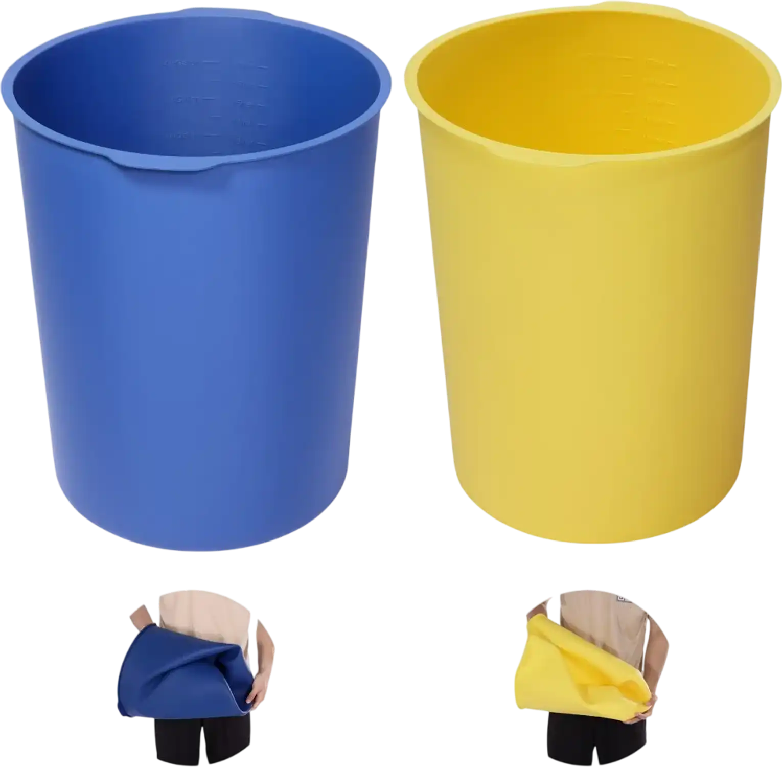 Vevor Bucket Liner 2-Pk 5 Gallon Silicone Mixing Liner New