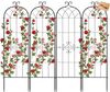 VEVOR Garden Trellis, 71 x 20 inch Rose Trellis, 4 Packs Garden Flower Rose Trellises with Powder-Coated Finish & Convenient Locking Design, Plant Support Trellises for Flowers, Vegetables, Roses