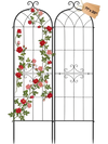 VEVOR Garden Trellis, 71 x 20 inch Rose Trellis, 2 Packs Garden Flower Rose Trellises with Powder-Coated Finish & Convenient Locking Design, Plant Support Trellises for Flowers, Vegetables, Roses