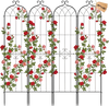 VEVOR Garden Trellis, 87 x 20 inch Rose Trellis, 4 Packs Garden Flower Rose Trellises with Powder-Coated Finish & Convenient Locking Design, Plant Support Trellises for Flowers, Vegetables, Roses