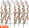 VEVOR Garden Trellis, 87 x 20 inch Rose Trellis, 6 Packs Garden Flower Rose Trellises with Powder-Coated Finish & Convenient Locking Design, Plant Support Trellises for Flowers, Vegetables, Roses