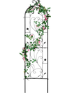 VEVOR Garden Trellis for Climbing Plants, 60 x 15 in, Rustproof Metal Garden Flower Trellis, Outdoor Climbing Rose Trellis Cucumbers Support, Decorative Tall Clematis Trellis for Courtyards Lawns