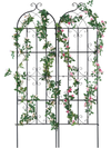 VEVOR Garden Trellis for Climbing Plants, 71 x 20 in, 2 Packs Rustproof Metal Garden Flower Trellis, Outdoor Climbing Rose Trellis Cucumbers Support, Decorative Clematis Trellis for Courtyards Lawns