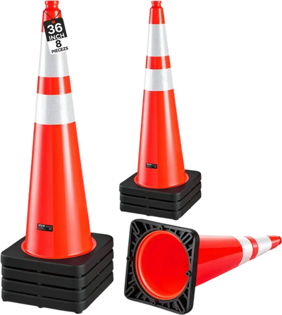 Vevor Traffic Cones 8-Pack 36