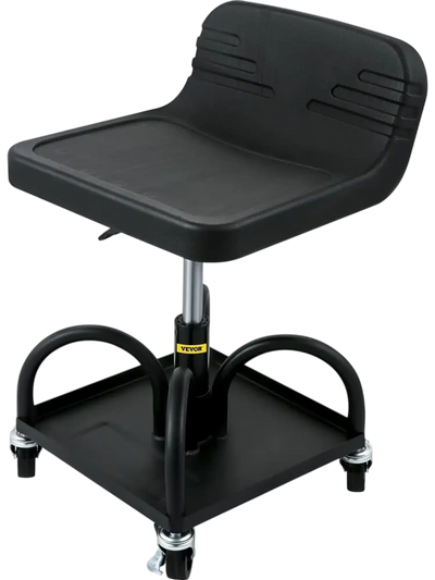 Vevor Rolling Garage Stool Adjustable Mechanic Seat with Tool Tray New