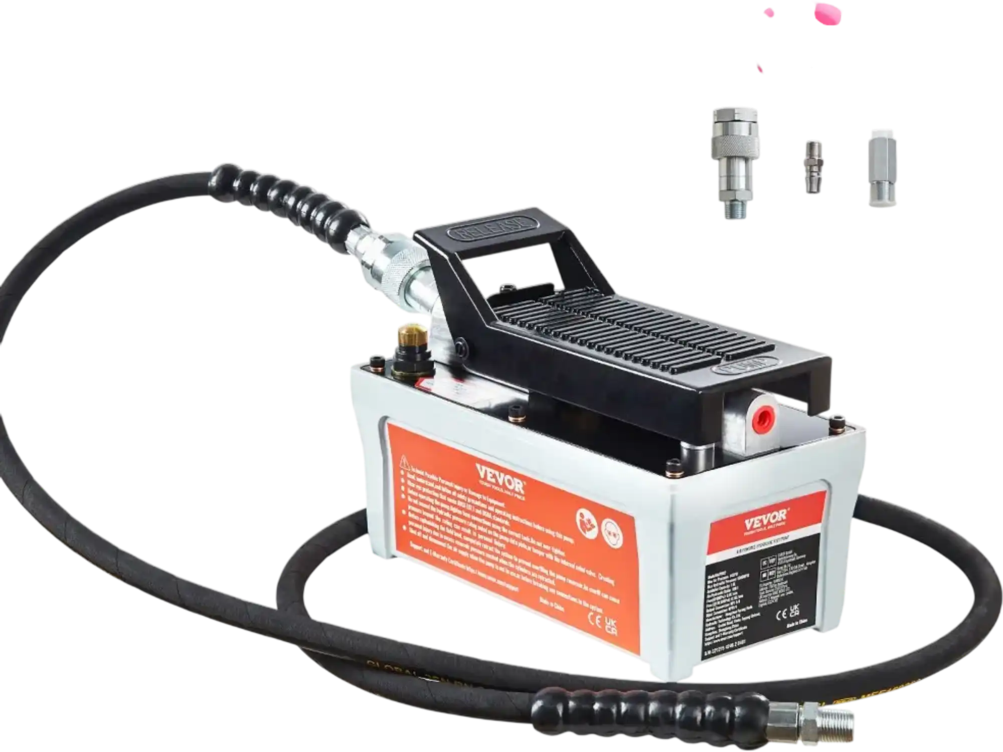 Vevor Air Hydraulic Pump Foot-Operated 10,000 PSI 1.6 L 6.6' New