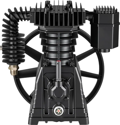 Vevor Air Compressor Pump Head 5 HP 12.4 CFM Twin-Cylinder Oil-Lubricated Single-Stage Cast Iron Replacement Head New