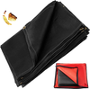VEVOR 6 x 10 Ft Welding Blanket Black Fiberglass Blanket Portable Fiberglass Fire Retardant Blanket Welding Mat Welding Fireproof Thermal Resistant Insulation With Carry Bag