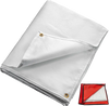 VEVOR 8 x 10 Ft Welding Blanket White Fiberglass Blanket Portable Fiberglass Fire Retardant Blanket Welding Mat Welding Fireproof Thermal Resistant Insulation With Carry Bag