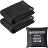 VEVOR Fire Blankets, 2 Pack Welding Blankets, 8\' x 10\' Fire Suppression Blanket, 1022°F Flame Retardant Blanket, Black Fire Emergency Blankets, Fiberglass Fire Retardant Blanket with 12 Brass Gromme