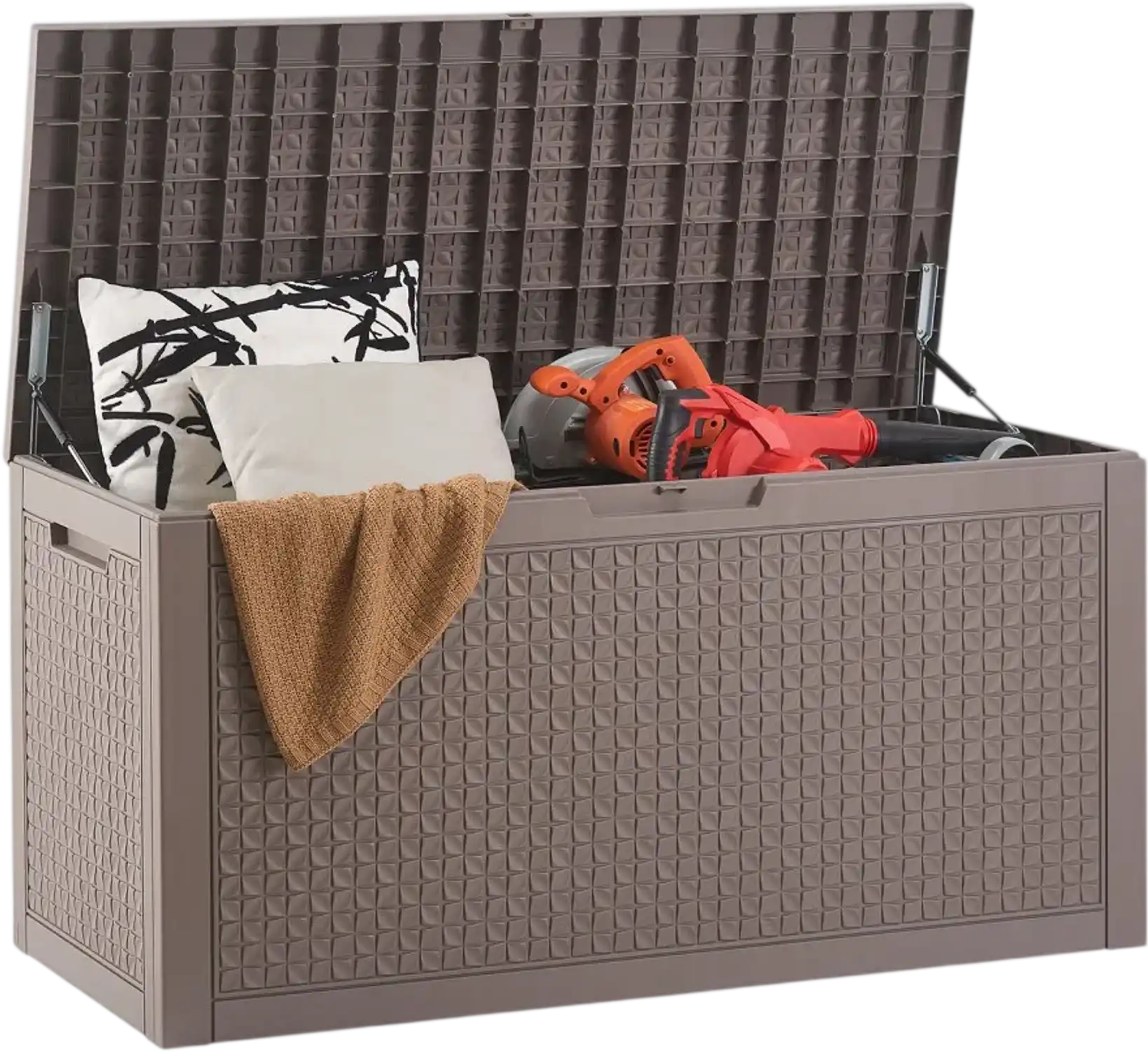 Vevor Deck Box 100-Gallon Outdoor Storage Box Gray New