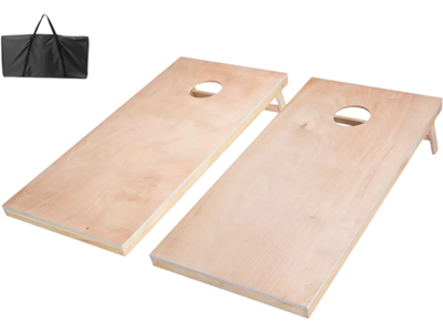 VEVOR Cornhole Set, 4x2 ft Corn Hole Game Boards, Solid Wood Portable Toss Board, Indoor and Outdoor Cornhole Play for Adults, Toss Game Include Carrying Case, for Yard, Backyard, Beach, Camping