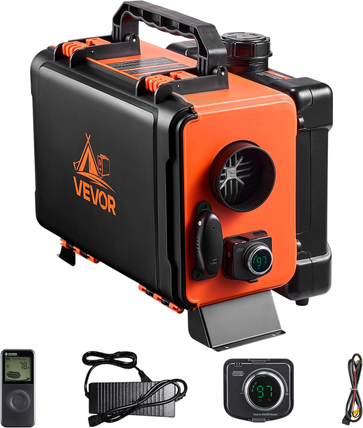 Vevor Diesel Heater 8kW Portable with Remote Control LCD Screen DC 12V/24V New
