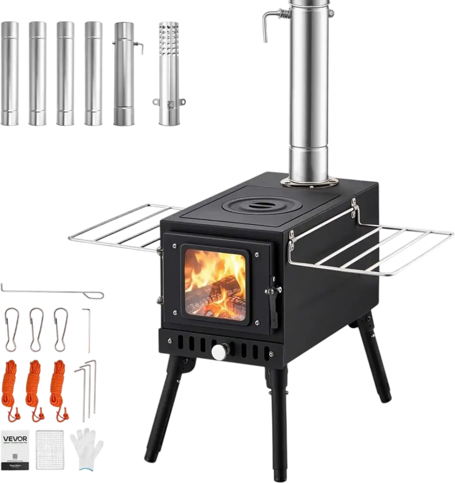 Vevor Wood Stove Portable Camping Tent Stove New