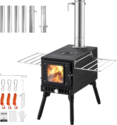 Vevor Wood Stove Portable Camping Tent Stove New