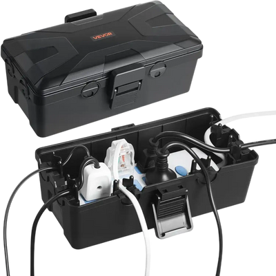 Vevor Electrical Box Outdoor Waterproof Extension Cord Cover 9.4 x 4.3 x 2.8