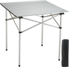 VEVOR Folding Camping Table, Outdoor Portable Side Tables, Lightweight Fold Up Table, Aluminum Ultra Compact Work Table with Carry Bag, For Cooking, Beach, Picnic, Travel, 24x16 inch, Silver