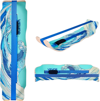 Vevor Balance Board Wooden Curved Wobble Trainer Blue 42