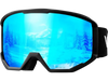 VEVOR Ski Goggles, Cylindrical Lens with Ice Blue Revo Coating, OTG Anti fog Snow Goggles for Men Women Youth, TPU Frame & Ventilation Structure, Suitable for Skiing, Skating, Snowboarding, Cycling