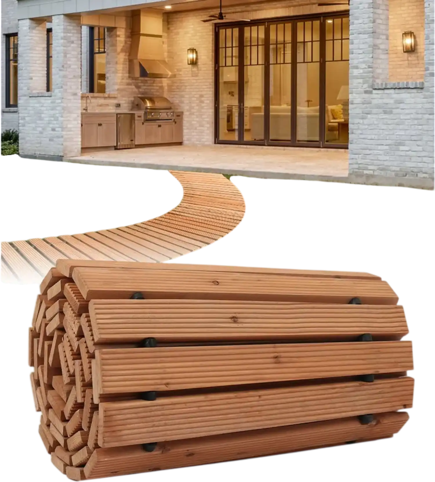 Vevor Garden Pathway Curved 8' x 17