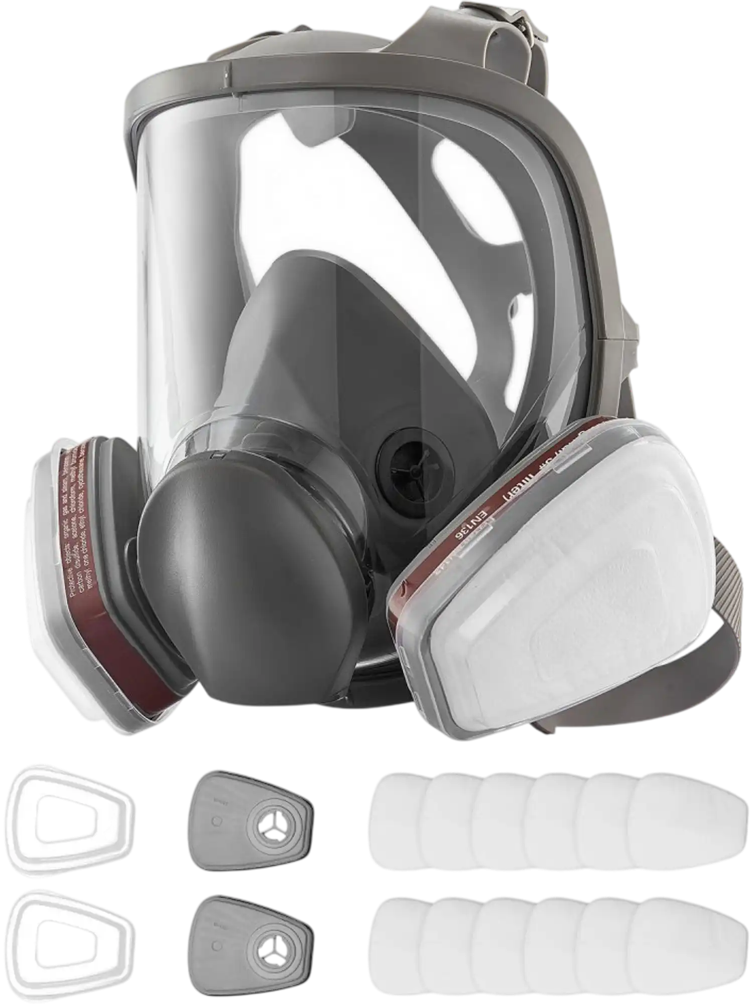 Vevor Respirator Mask Full Face Reusable Gas Mask with KN95 Filters New