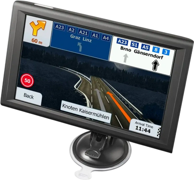 VEVOR GPS Navigator for Car, 9 inch Touch Screen 16GB GPS Navigation System with Built-in Dash Cam, Voice Turn-by-Turn Guidance, Speed and Red Light Warning, Custom Truck Routing, for Car Truck RV