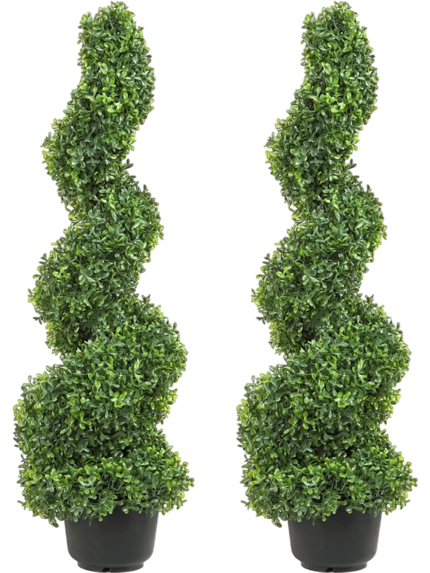 Vevor Artificial Topiary Spiral Boxwood Trees 3' 2-Piece Set New