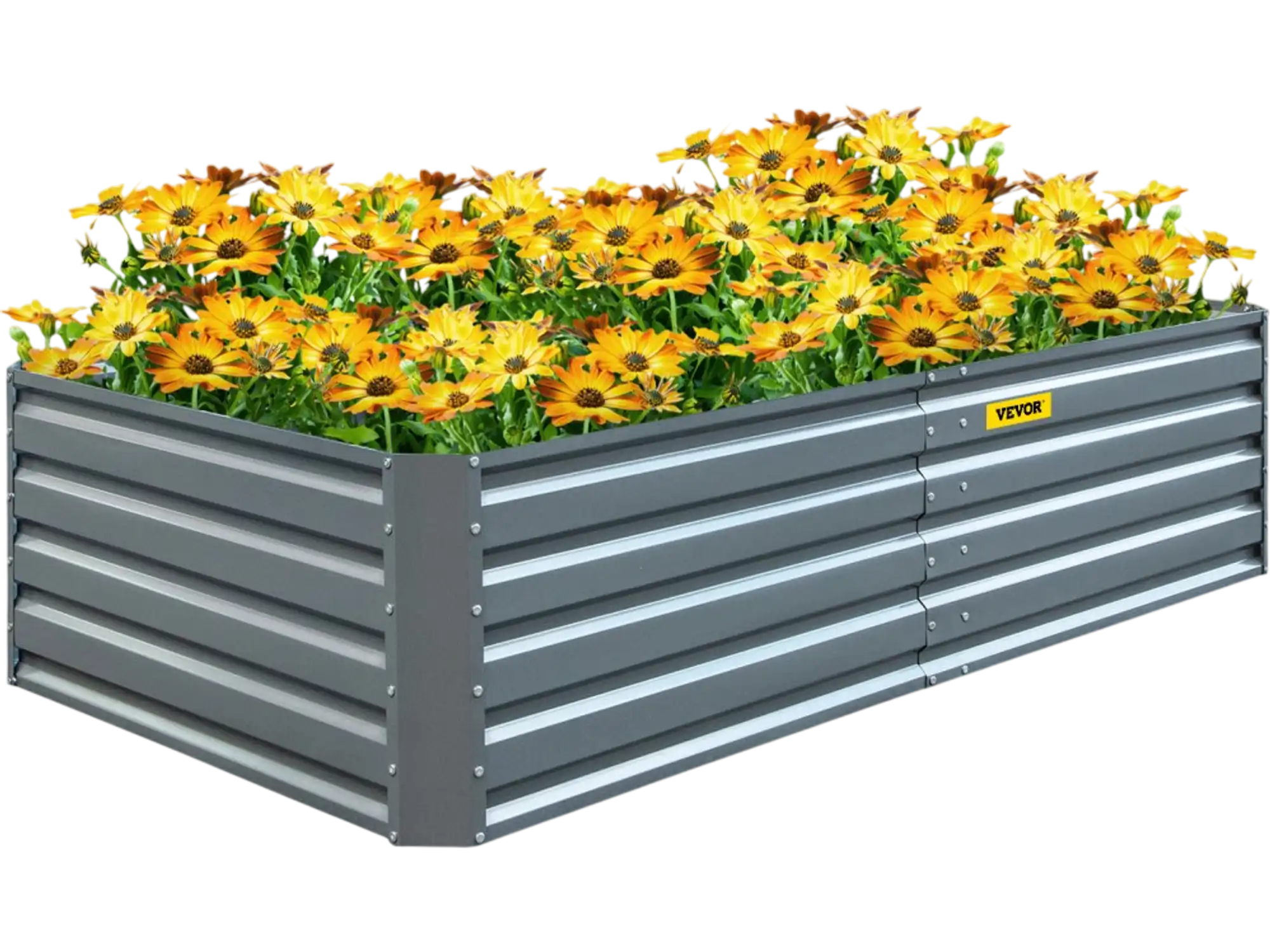 Vevor Raised Garden Bed Galvanized Steel Planter Box 80