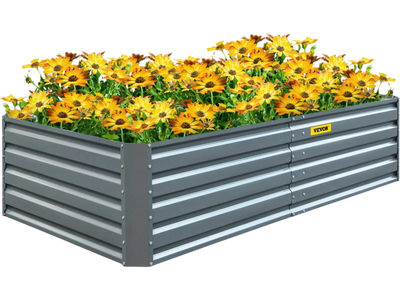 Vevor Raised Garden Bed Galvanized Steel Planter Box 80