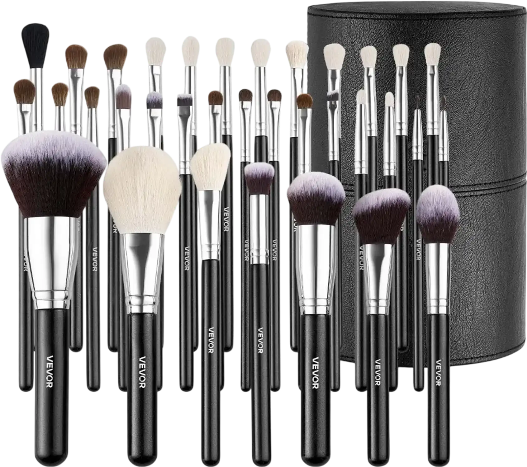 Vevor Makeup Brush Set 34-Piece Professional Foundation Blending Eyeshadow Concealer Blush Kit New