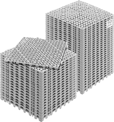Vevor Interlocking Tile 50-Pc Gray 12