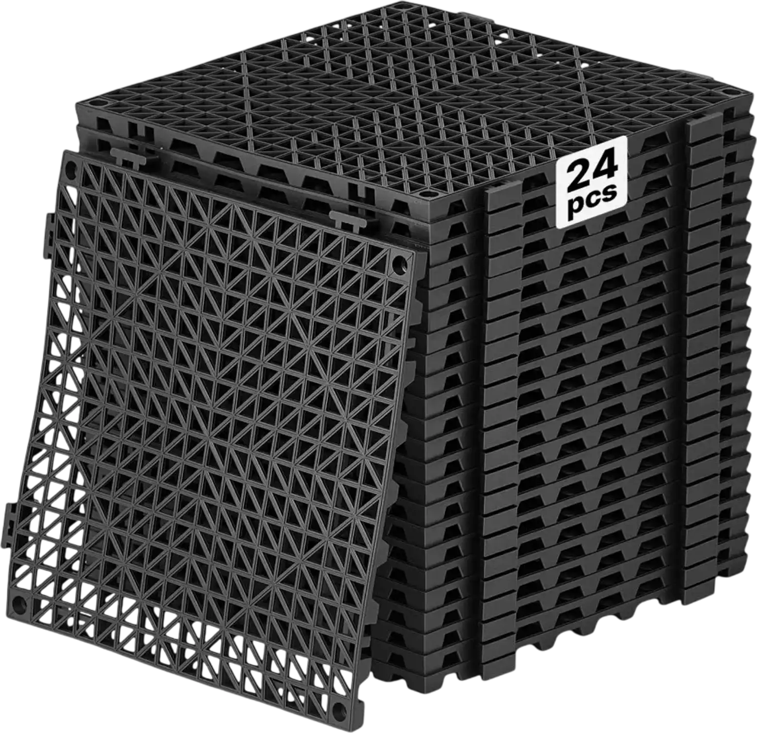Vevor Drainage Mats Modular Interlocking Cushion 24-Pack 12