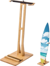 VEVOR Vertical Surfboard Stand, Wooden Surfboard Rack for Storage and Display, Adjustable & Freestanding Board Stand Organizer with Padding, for Wakeboards, Snowboards, Kiteboards, Shortboard, Skis