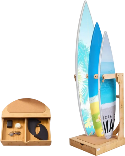 Vevor Surfboard Rack Vertical 3-Tier Freestanding Storage Display Stand New