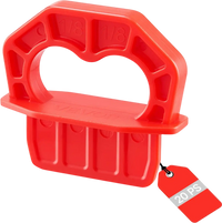 VEVOR 20-Pack 1/8 Inch Deck Board Spacers, Bright Red Gap Jig Rings for Easily Spotting, Easy Pull, ABS Decking Jig Spacing Tool for Composite, PVC, Hardwood, Pressure-Treated Planks, Terrace, Garden