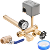 VEVOR 1" x 11" Well Pressure Tank Tee Kit, with 30/50PSI Switch, 8-Pieces Pure Brass Pressure Tank Installation Kit for Water Well, 1 in Gate Valve Included, Fit Most tanks with Diameter up to 16 in