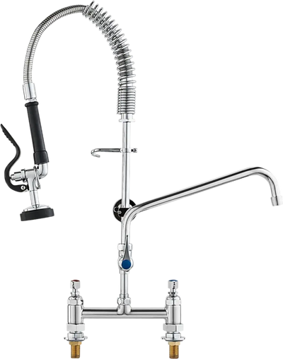 VEVOR Commercial Faucet with Pre-Rinse Sprayer, 26
